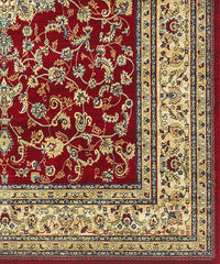 Tappeto KAZAKH 2154 rosso e beige cm.240x340 stile orientale persiano alta qualità con effetto lucente
