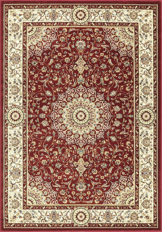 Tappeto BABIL disegno classico orientale colore rosso e crema cm.140x200
