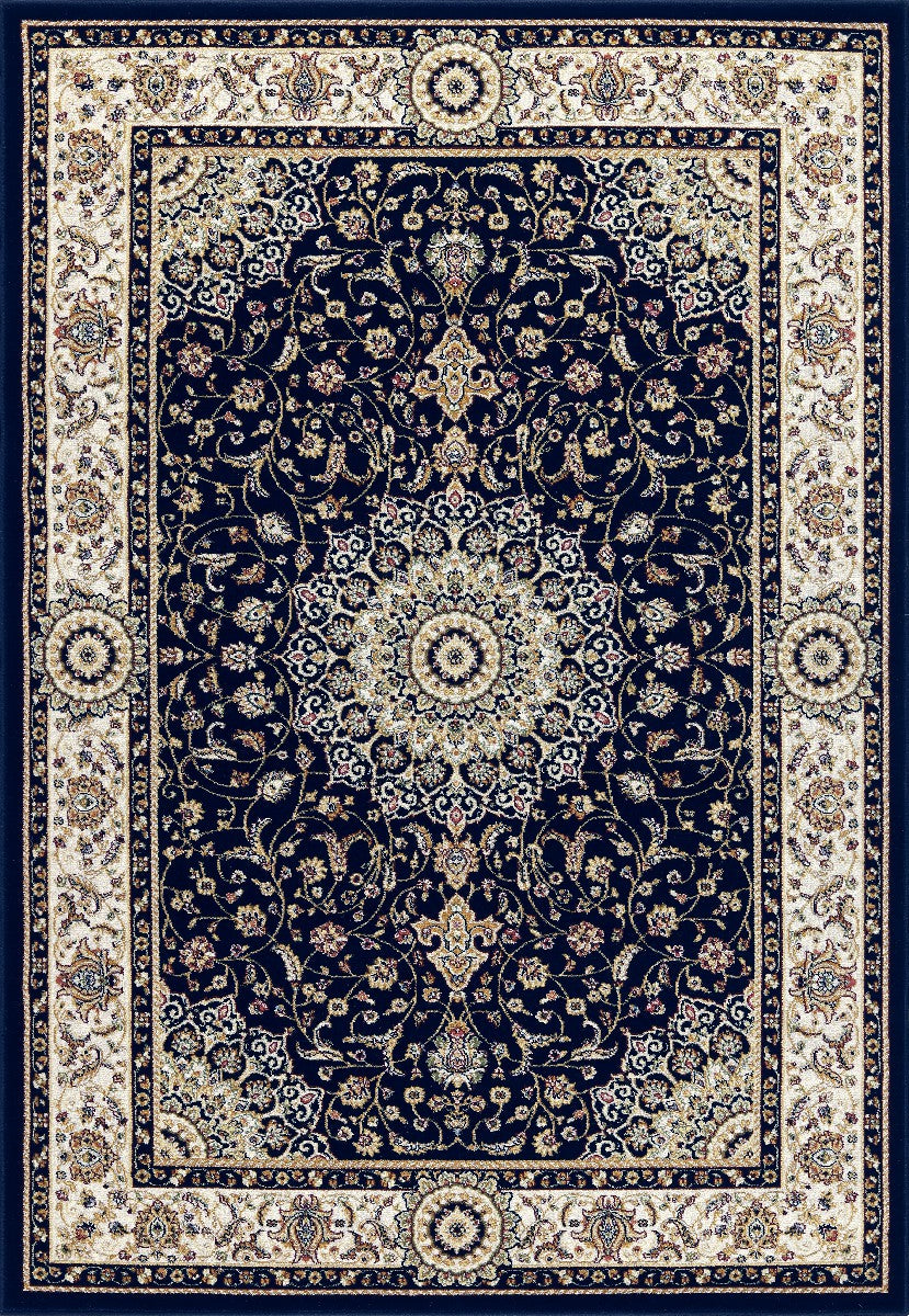 Tappeto BABIL disegno classico orientale colore blu e crema cm.160x230