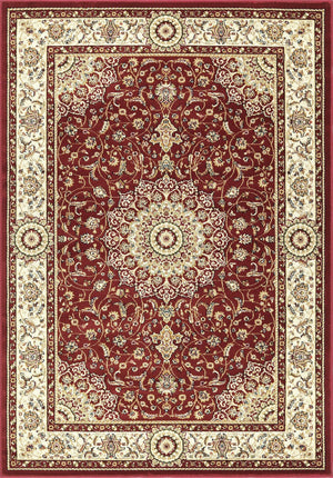 Tappeto BABIL disegno classico orientale colore rosso e crema cm.80x300