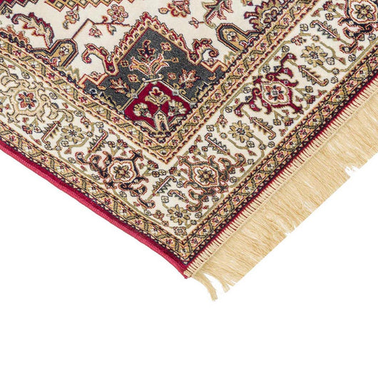 Tappeto RUBINE 304 Heriz Rosso disegno classico persiano stile orientale tradizionale cm.100x140. Tappeto salotto, soggiorno, camera da letto, ingresso, corridoio.