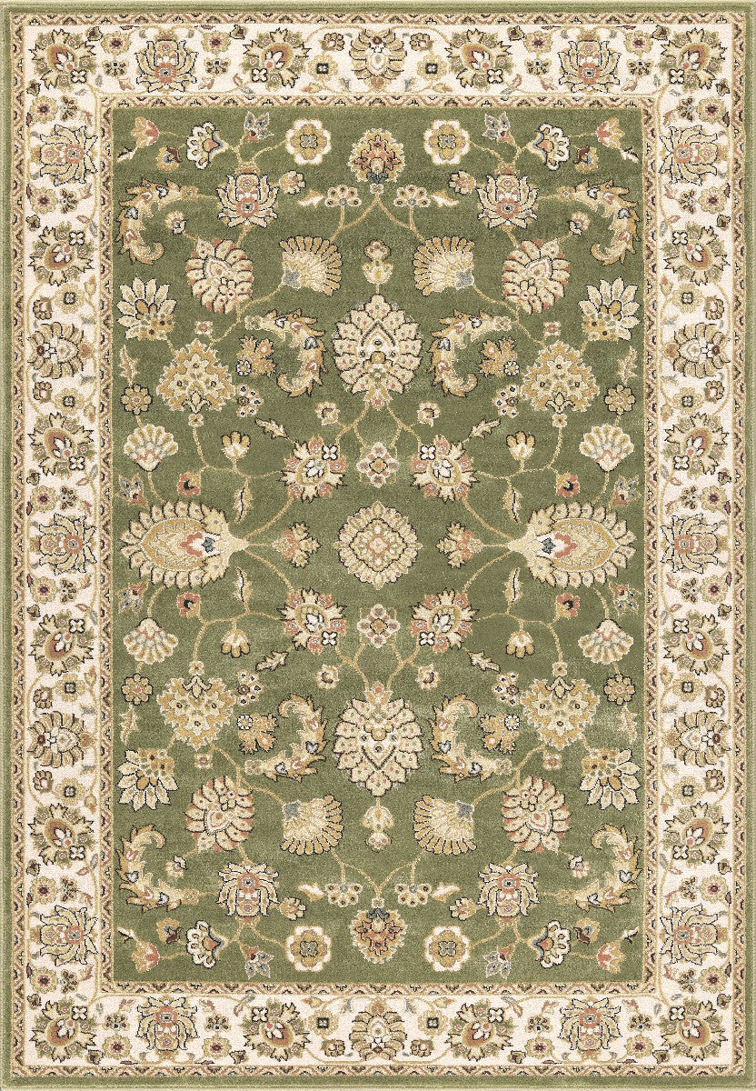 Tappeto BABIL disegno classico orientale colore verde e crema cm.160x230