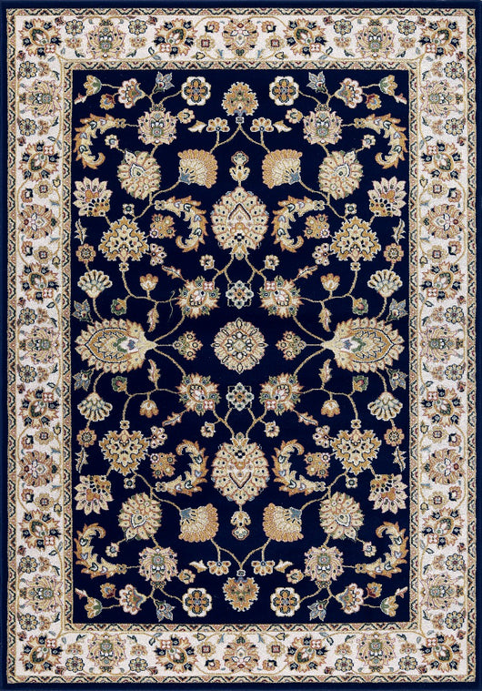 Tappeto BABIL disegno classico orientale colore blu e crema cm.160x230