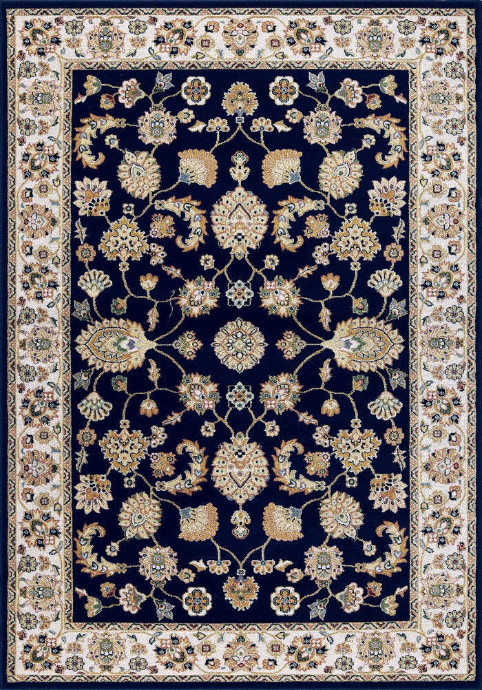 Tappeto BABIL cm.280x380 disegno classico orientale colore blu e crema