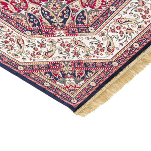 Tappeto RUBINE 317 Keshan BLU motivo persiano orientale stile classico tradizionale cm.160x230. Tappeto salotto, soggiorno, camera da letto, ingresso, corridoio.