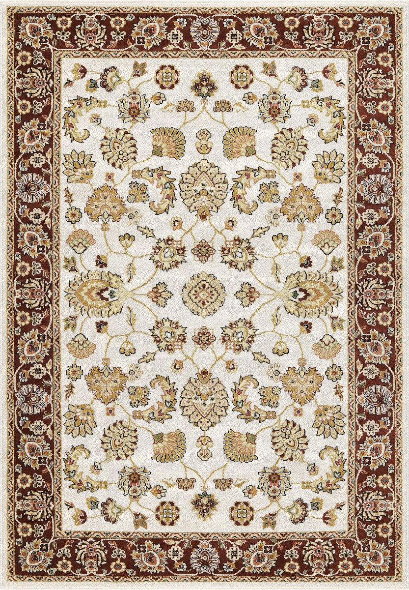 Tappeto BABIL cm.280x380 disegno classico orientale colore crema e rosso