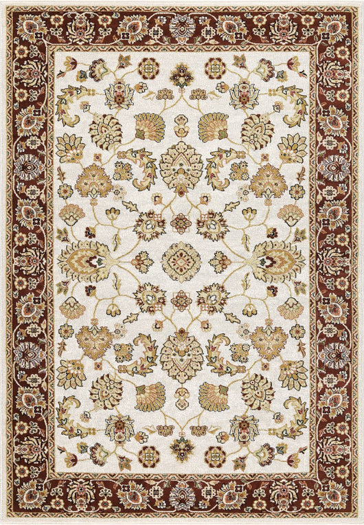 Tappeto BABIL cm.280x380 disegno classico orientale colore crema e rosso