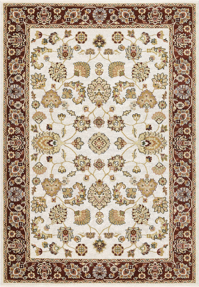 Tappeto BABIL cm.280x380 disegno classico orientale colore crema e rosso