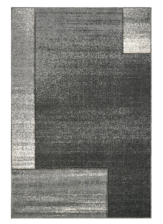 Tappeto FUNNY 57431 grigio moderno pelo morbido scolpito effetto 3D cm.140x200