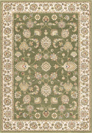 Tappeto BABIL disegno classico orientale colore verde e crema cm.240x340