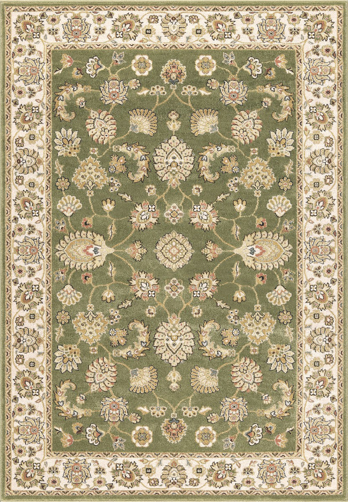 Tappeto BABIL disegno classico orientale colore verde e crema cm.240x340