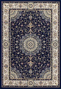 Tappeto BABIL disegno classico orientale colore blu e crema cm.80x240