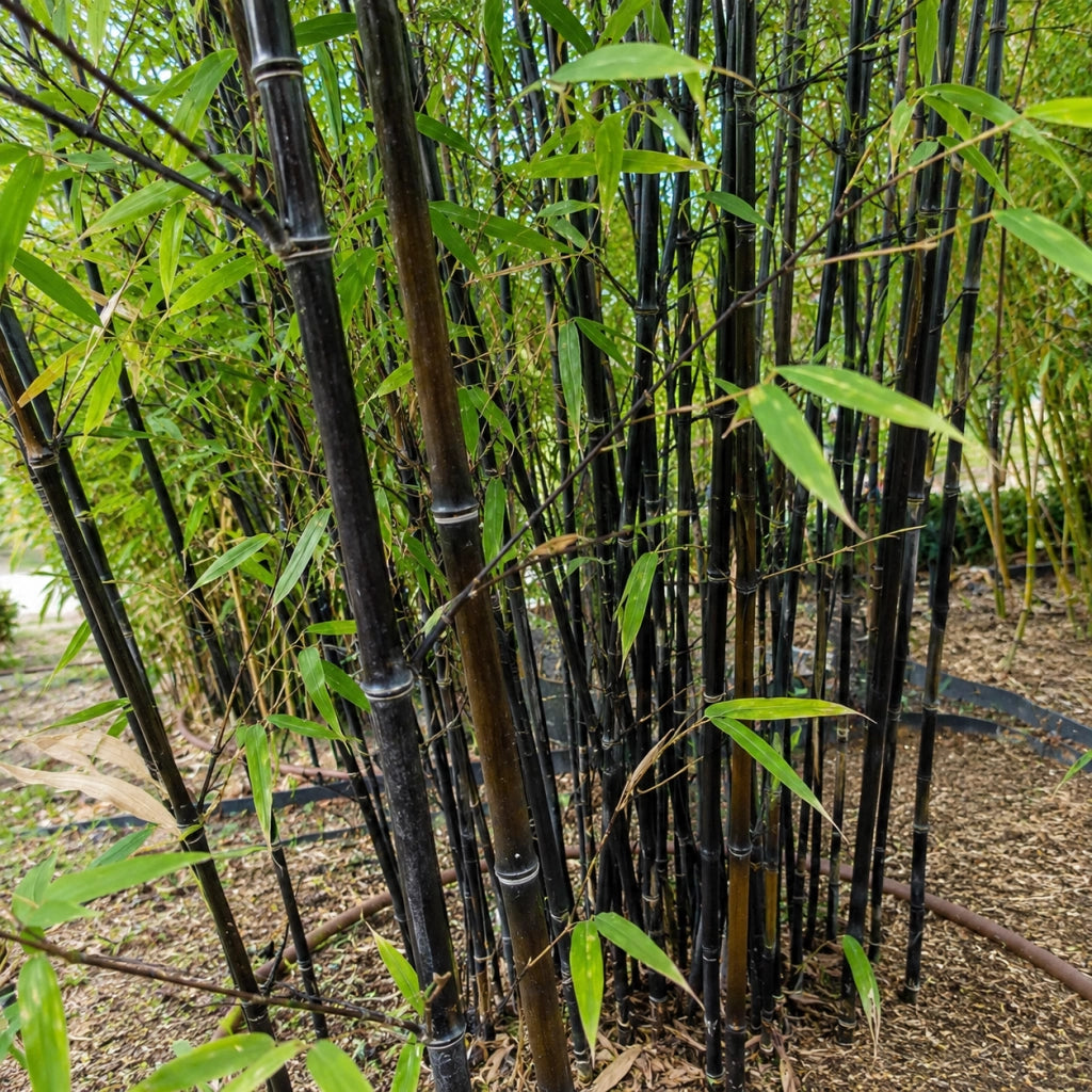 Gardenaria Bambù Nero - Phyllostachys nigra - Bambù ornamentale da esterno Altezza: 150/200 cm (vaso28)