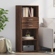 Credenza-Buffet-Armadio da cucina Rovere Marrone 50x42,5x124 cm in Legno Multistrato