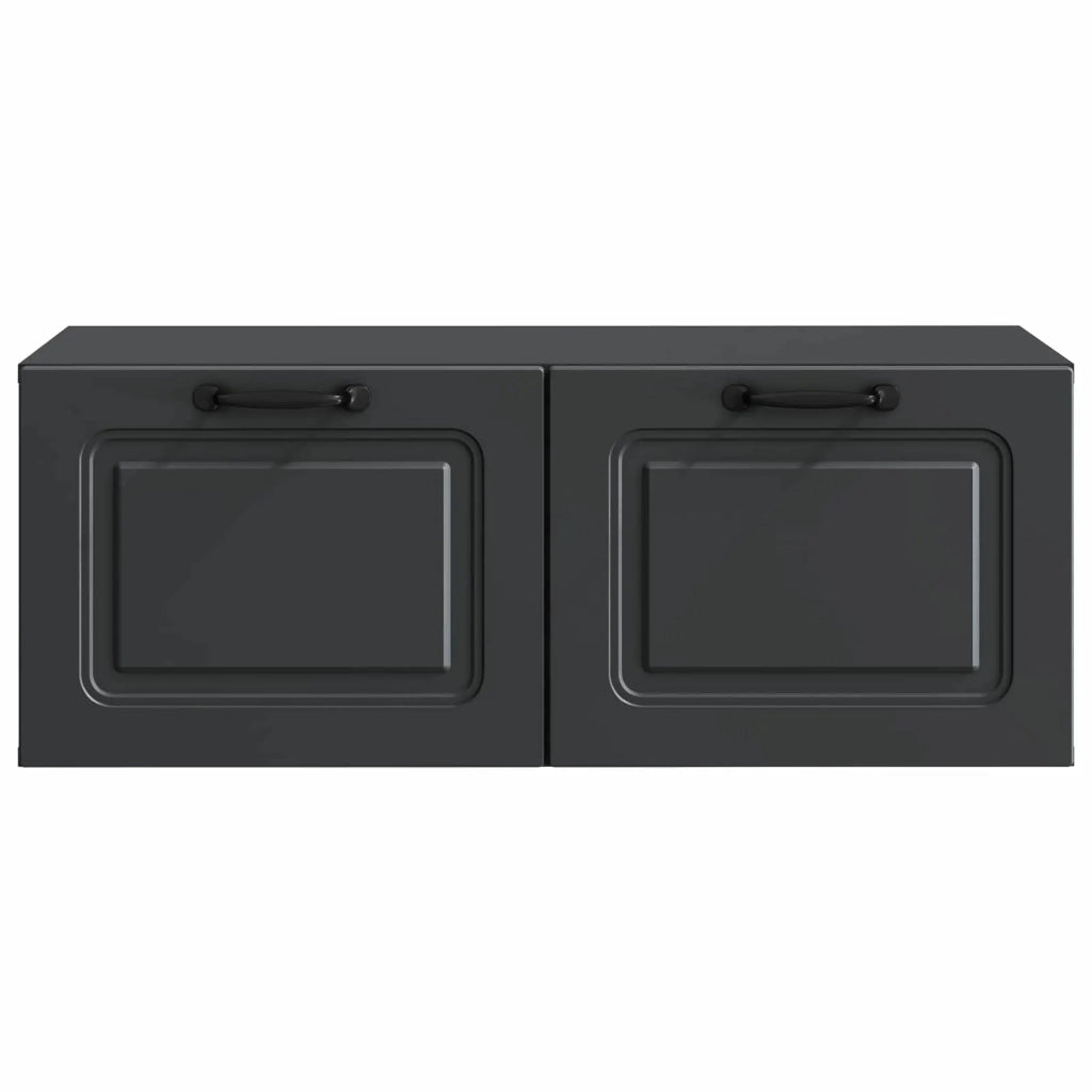 Mobile Porta TV da Muro-Credenza per TV sospesa Nero 78,5 x 41 x 30 cm 449765