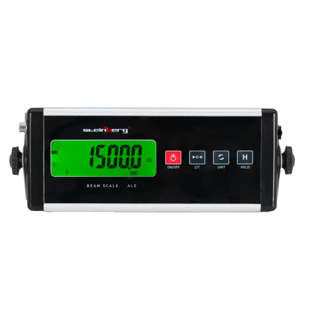 Bilance pesatrici 1500 kg / 0,5 kg 100 x 10 cm con Bluetooth e schermo LCD esterno acciaio al carbonio plastica alluminio pressofuso nero 14_0008411