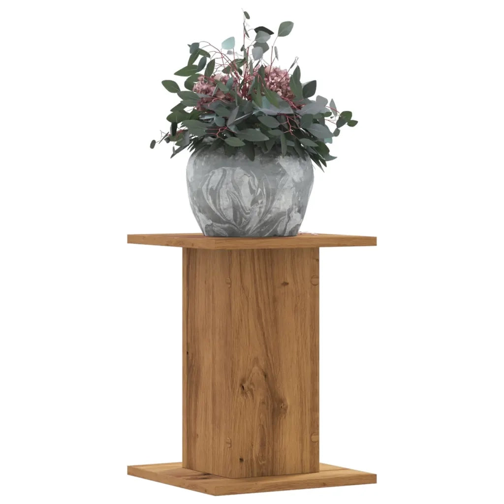 Supporti Piante 2 pz Rovere Artigianale 30x30x40 cm Truciolato 3307854