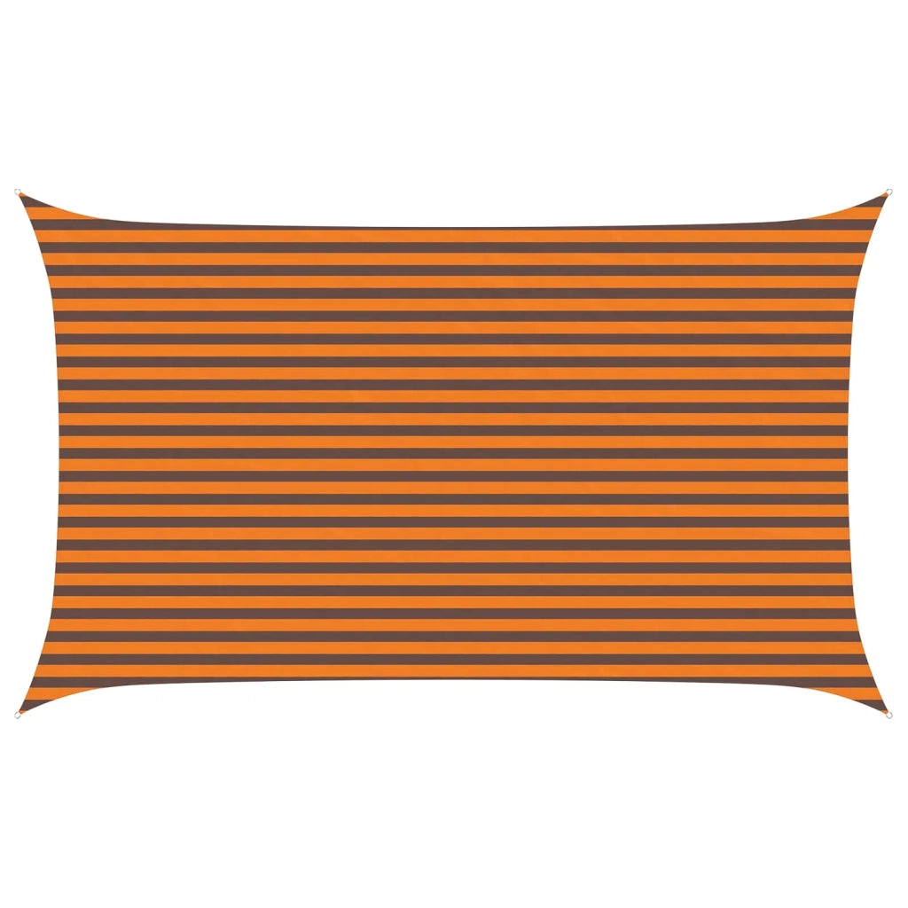 Vela da ombra solare Arancione e Marrone 5 x 3 m 42031045
