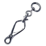 MOSCHETTONE X GUINZAGLIO A PINZA NICHELATO KONG - L.MM 70+9/16- 2 pezzi