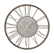 Orologio da parete design Big 90 Bronzo e marmo travertino