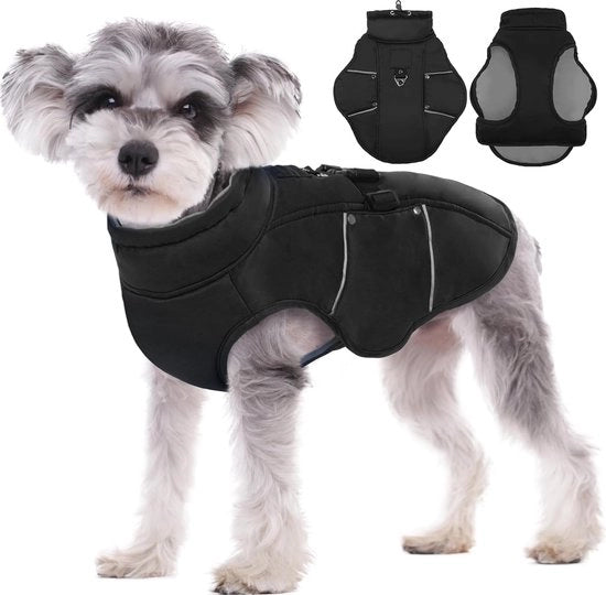 Giacca per cani invernale, Giacca per cani calda invernale, Giacca per cani piccoli invernali, Giacca per cani da esterno invernale, Giacca per cani riflettente invernale, Modello: M