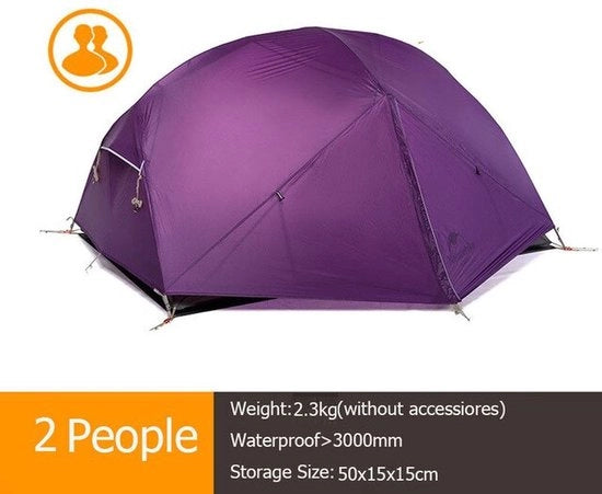 Tenda per 2 Persone - Tenda da Campeggio - Tenda per Campeggiare - Tenda da Esterno - Impermeabile - Esterno - Campeggio - Tende - Tenda da Campeggio - Blu