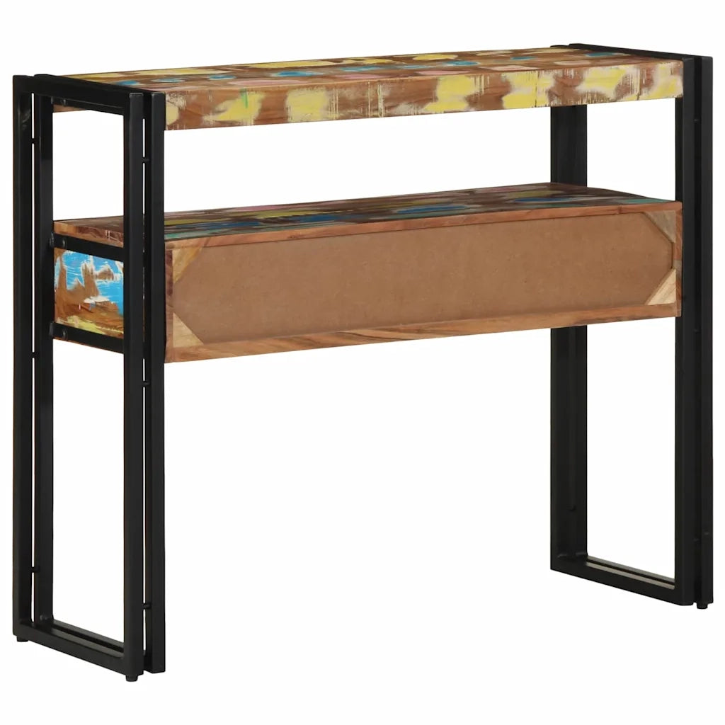 Tavolo consolle 90 x 33 x 75 cm Legno Recuperato Massello 4102744
