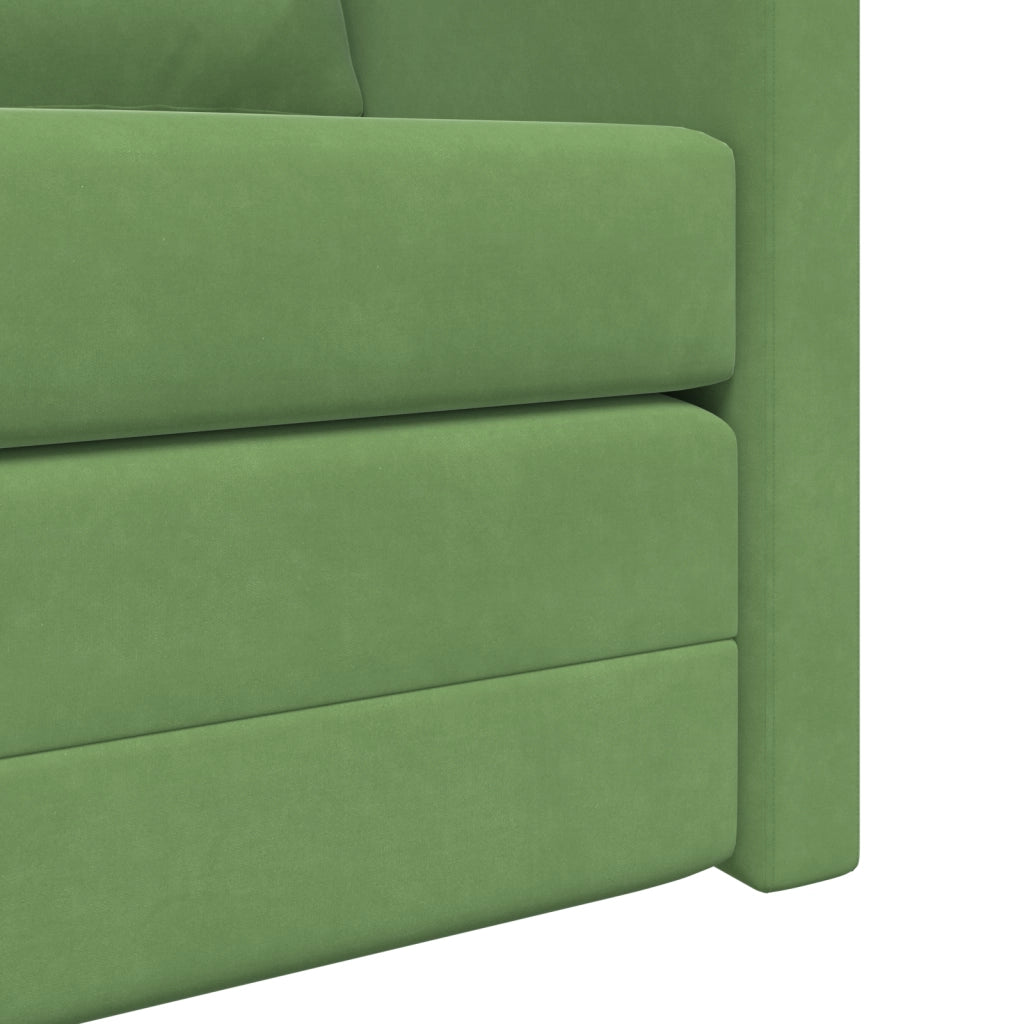 Divanetto Verde Chiaro Tessuto, Legno Divano per Due Divanetto