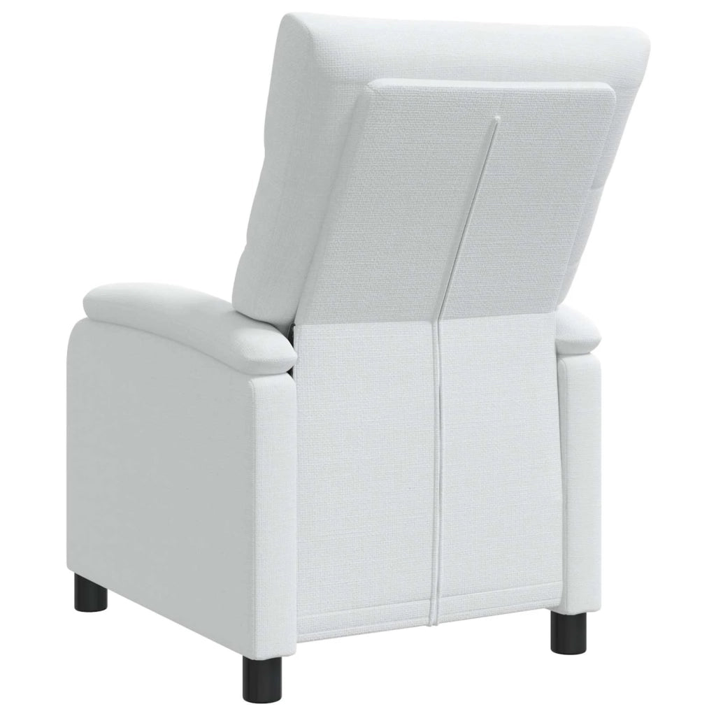 Divano Sedia-Poltrona reclinabile Bianco Tessuto 213369
