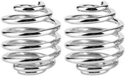 Cuscino di Sella per Motocicletta - Acciaio Inox - Cavo di Sella - Adatto per Bobber/Chopper - 2 Pezzi - Nuovo - Cavo di Sella per Sella