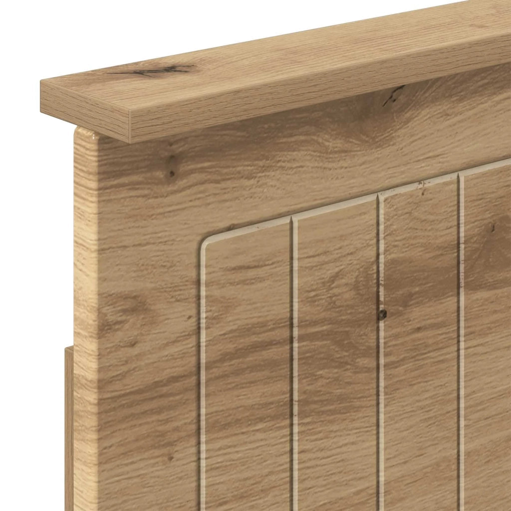 Bed Frame with Storage and Headboard Artisan Oak 180 x 200 cm 3445837
