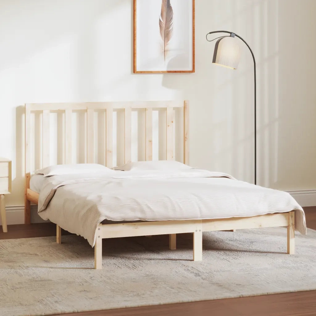 Giroletto senza Materasso 135x190 cm in Legno Massello di Pino 3106613