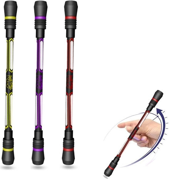 Penna a Rotazione - Antiscivolo - Materiali Resistenti - Riciclabile - Divertimento Studentesco - Design Geniale - Penna a Rotazione
