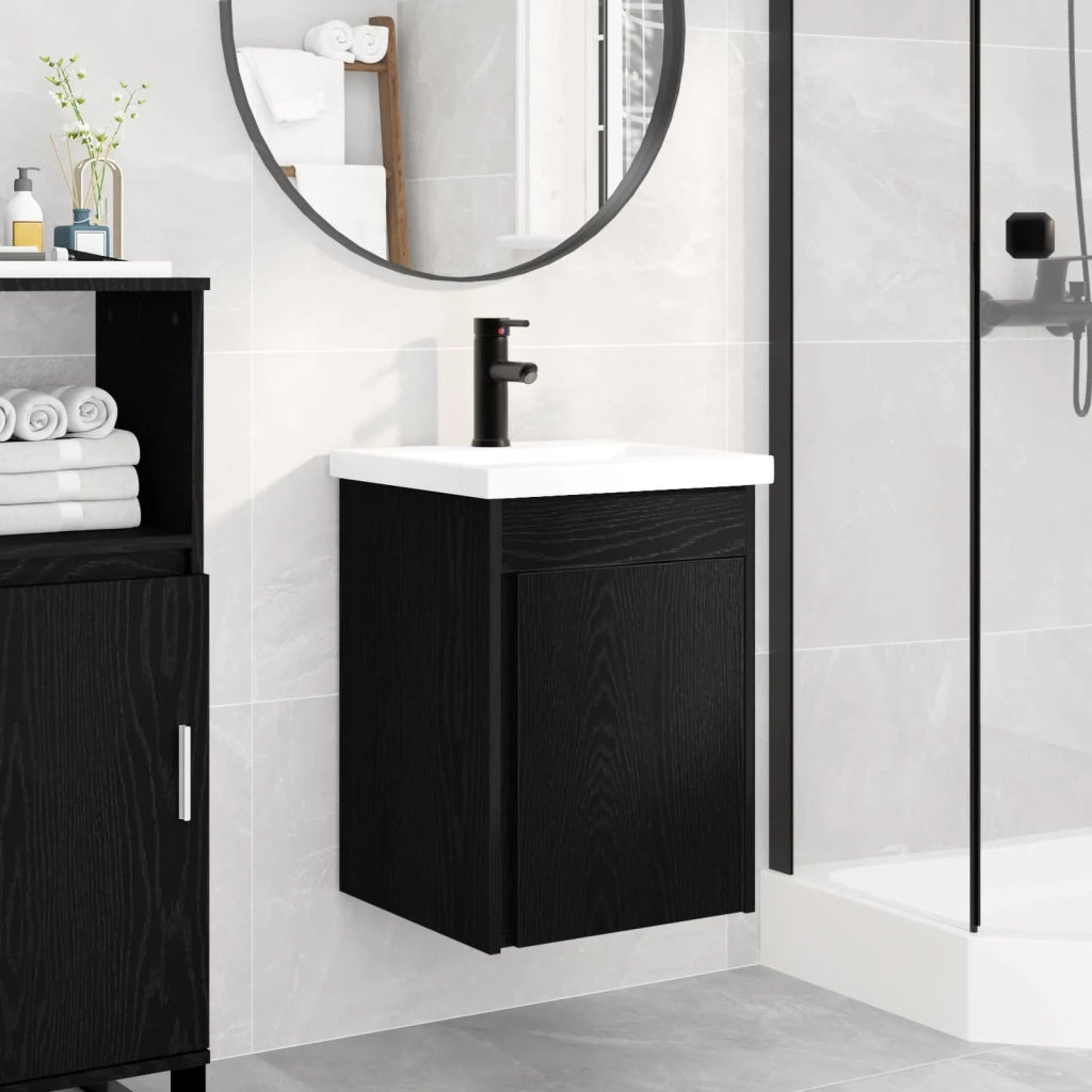 Mobile bagno con rubinetto Rovere Nero 42 x 40 x 74,5 cm