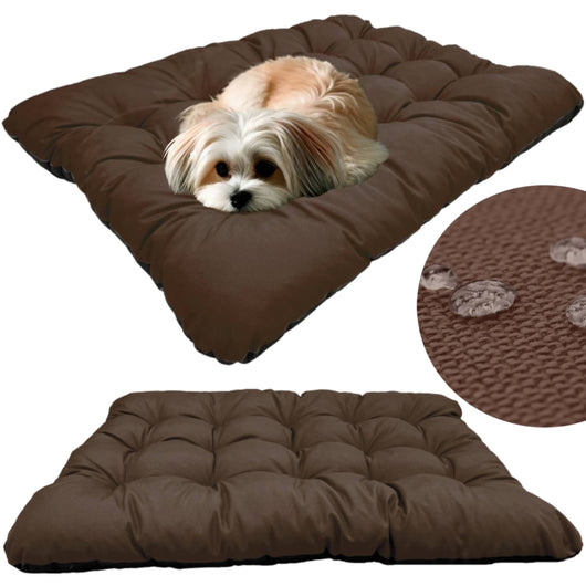 AIO FACTORY 80x60 cm PRESTIGE Cuccia per cani impermeabile personalizzabile Marrone