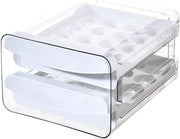 Scatola di conservazione degli uova - 40 celle - 2 livelli - Scatola di conservazione degli uova - Raffreddamento - Stivale - Sistema di carrello - Per cucina - Pic nic - Ristorante