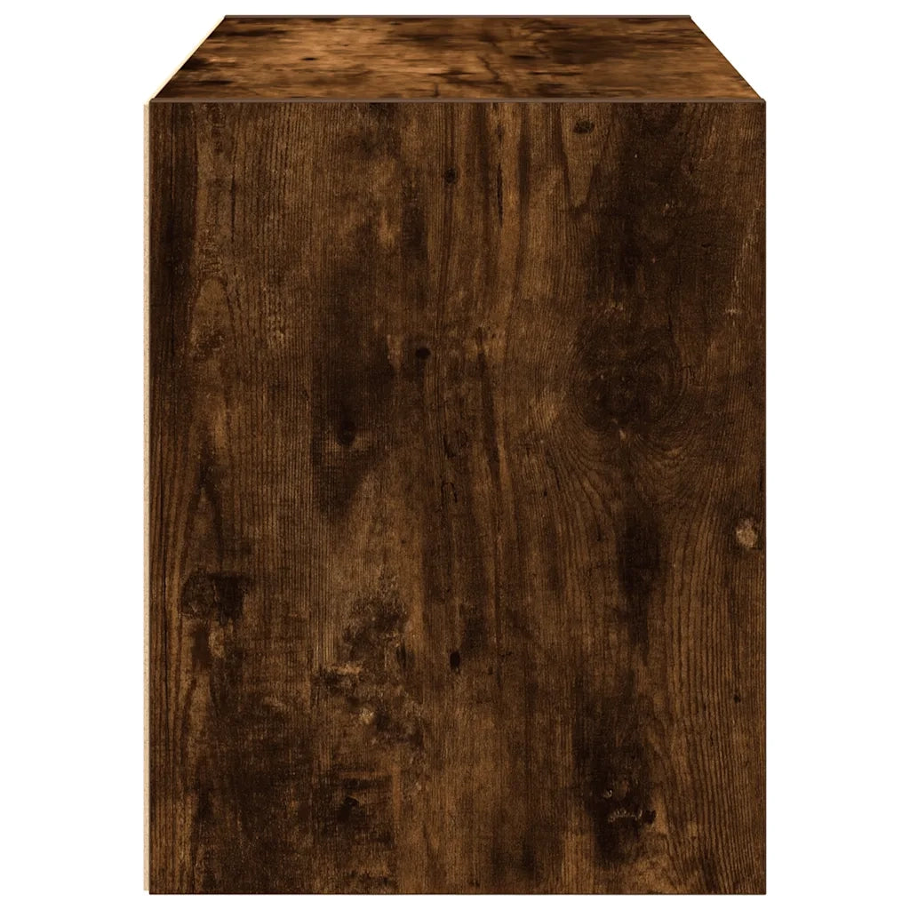 Armadio con 2 Cassetti in Rovere Fumo 60x31x40 cm in Truciolato 858829