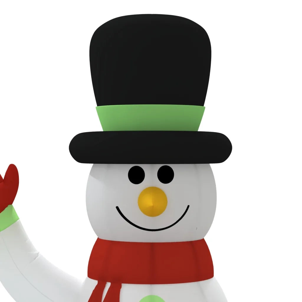Famiglia di pupazzi di neve gonfiabili con LED 500 cm 345388