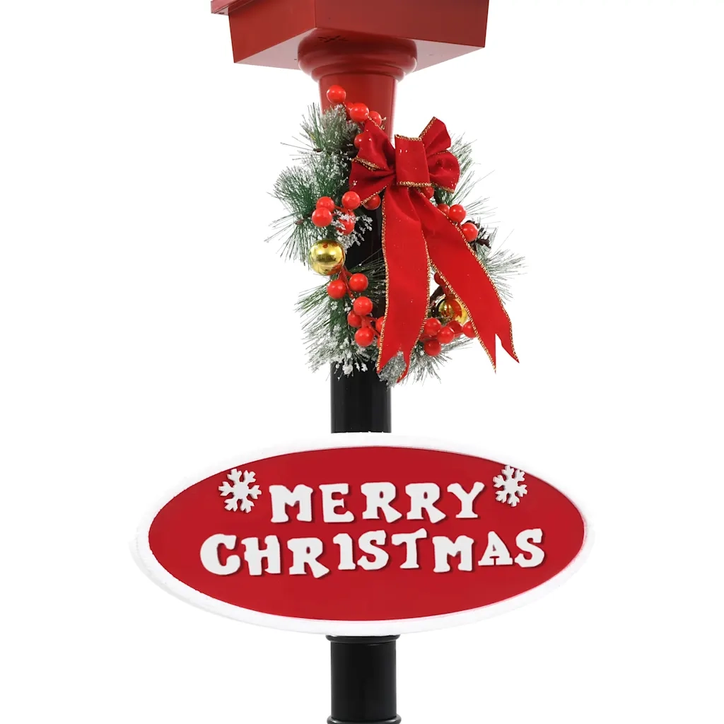 Lampione di Natale con Babbo Natale 180 cm LED cod mxl 42192