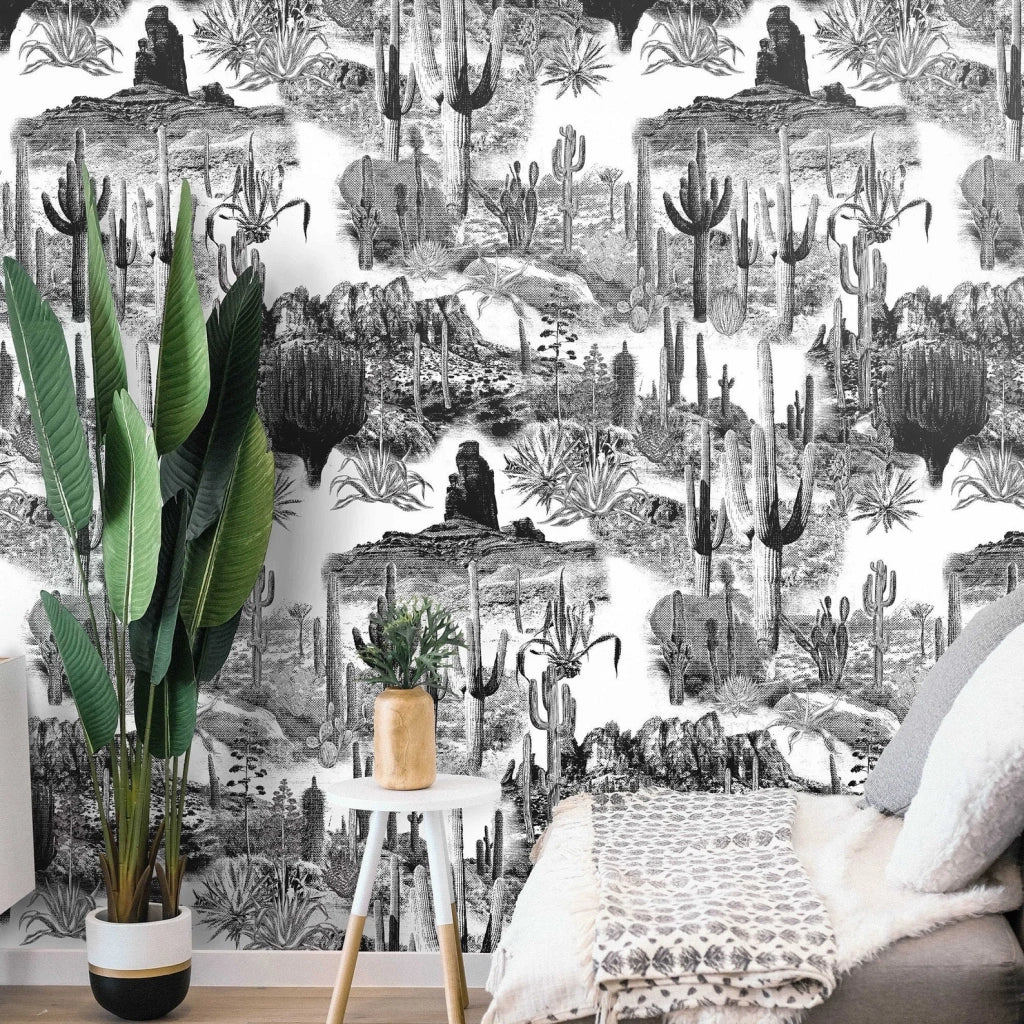 Carta da Parati Cactus Carta Vegana 250x200cm 5,5mq 