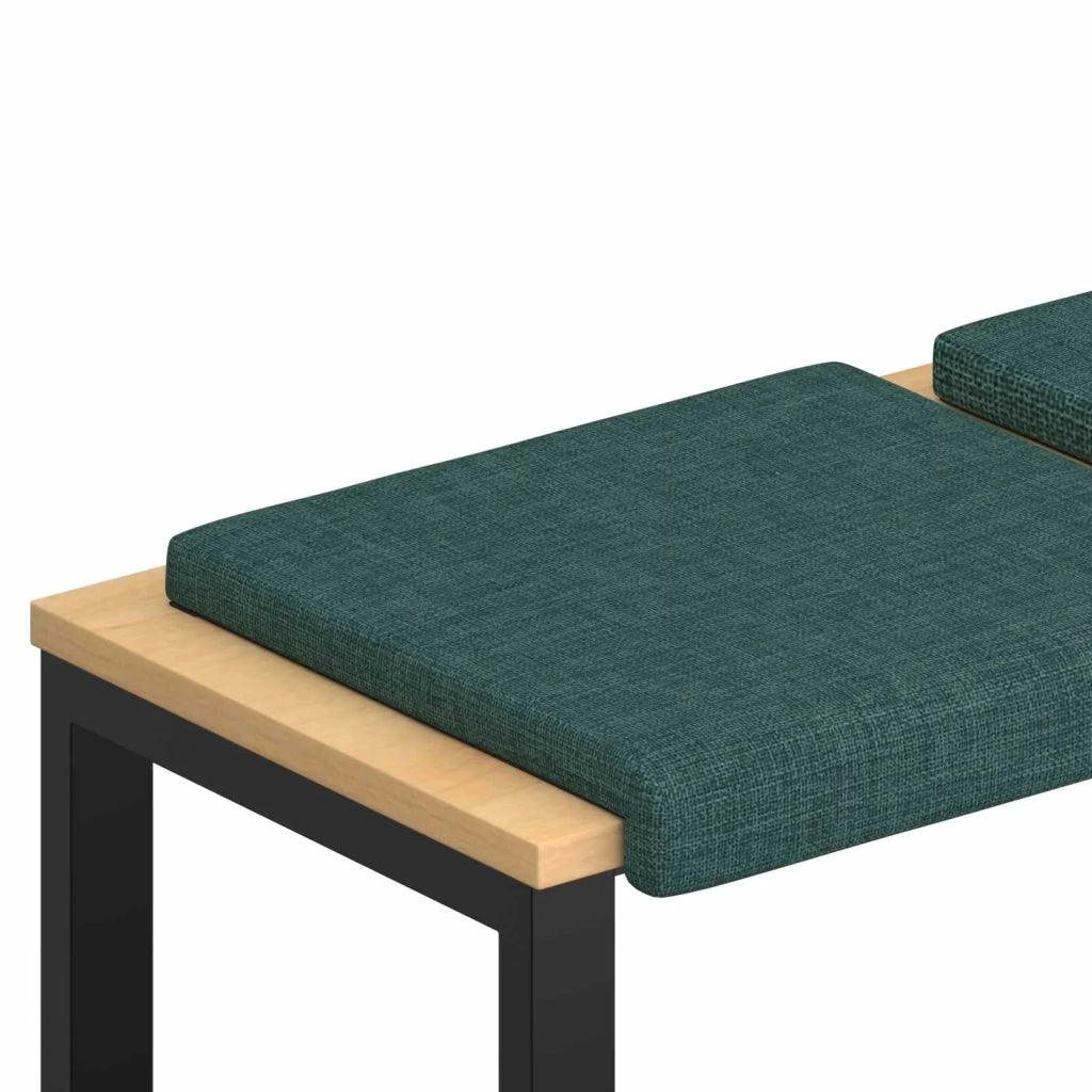 Cuscino per panchina 2 pcs Tessuto Verde Scuro Profondità 35 cm 42043013