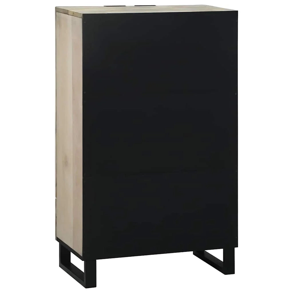Ampia credenza rettangolare con cassetto e ante design moderno sala da pranzo 60 x 33 x 100 cm legno bianco 02_0057786