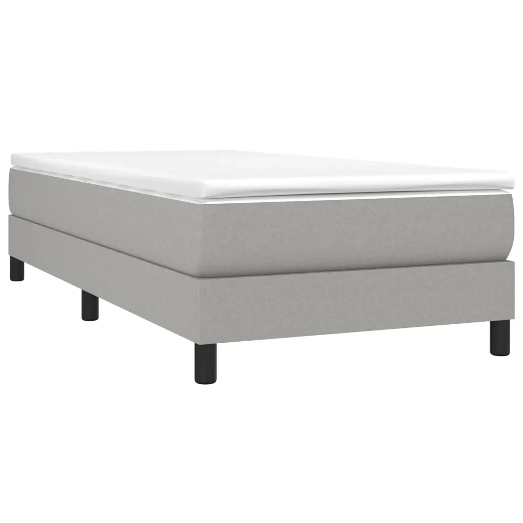 Struttura Letto a Rete a Molle-Giroletto Grigio Chiaro 90x200 cm Tessuto 544324