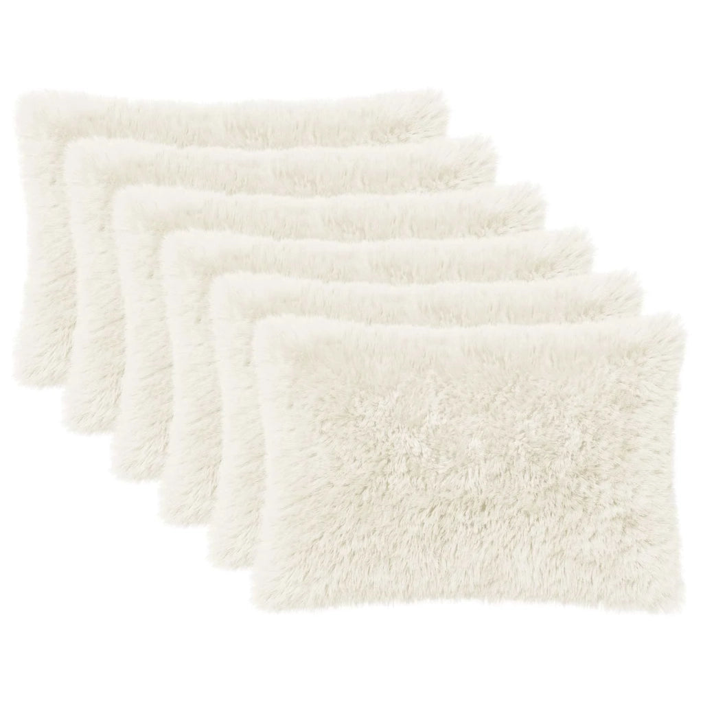 Cuscino con cuscino HEERLEN 6 pz Bianco Fleece PV 924040