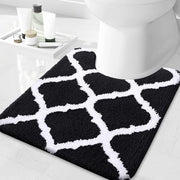 Matrice antiscivolo per bagno, asciugabile, con fori di aerazione, morbida e alta densità, 50 x 60, nero