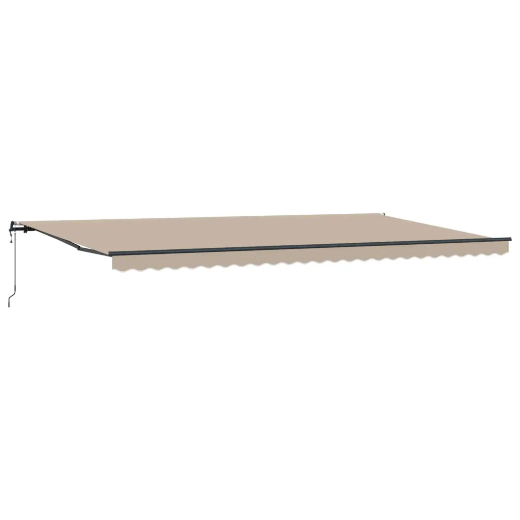Tenda Retrattile Beige 600 × 300 cm Tessuto e Alluminio 3331643