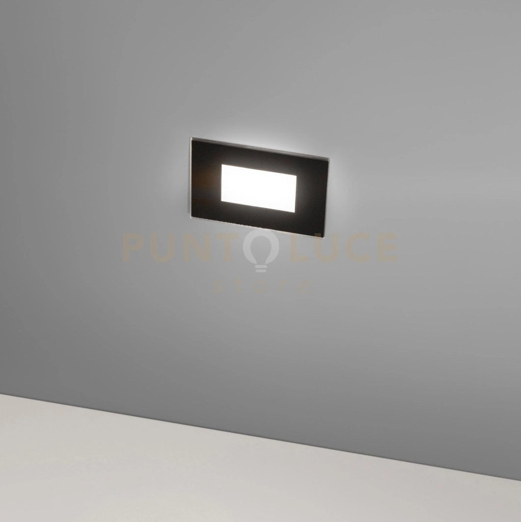GES2041- SEGNAPASSI AD INCASSO LED 3000-4000-6000K 320-400-380LM 4,5W IP66 NERO
