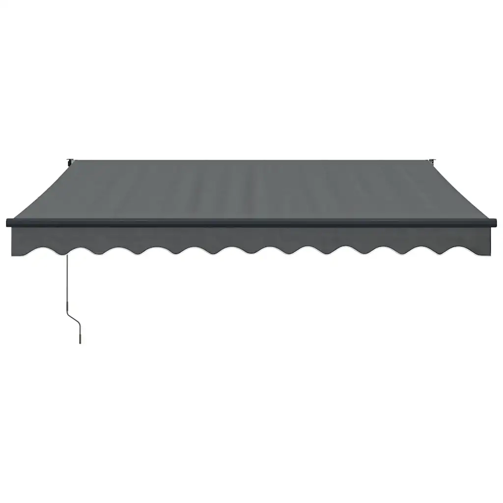 Tenda da Sole Retrattile Antracite 3x2,5 m Tessuto e Alluminio