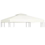 Telo di Ricambio per Gazebo 310g/mÂ² Bianco Crema 3x3m