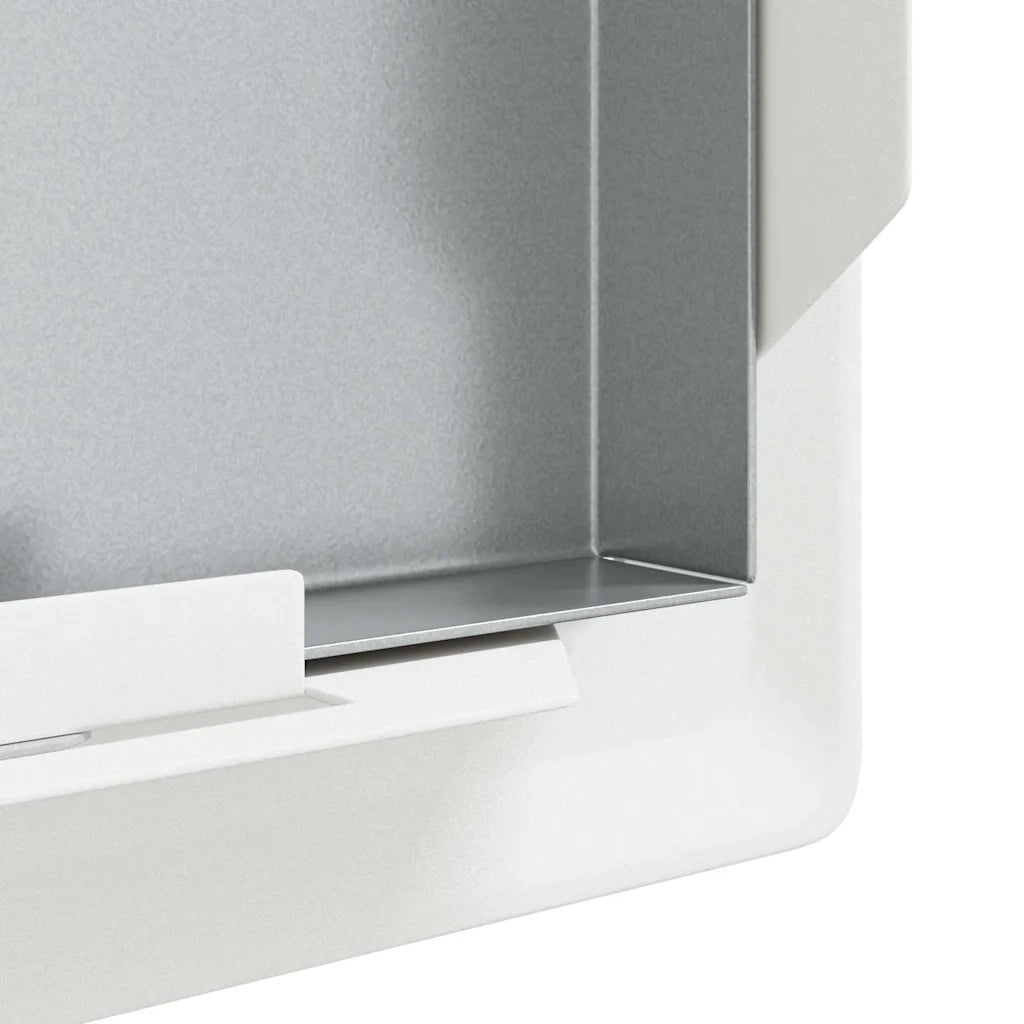 Pannello di Accesso 2 pz Bianco 23 x 23 x 3 cm Acciaio CFW4060672